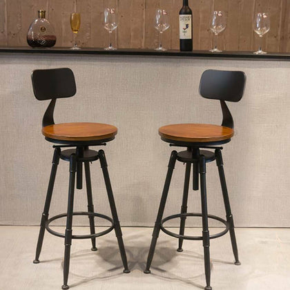 Breakfast Bar Stools Seat Industrial Retro Vintage Kitchen Dining Chair Christma
