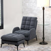 Recliner Chair Armchair w/Footstool Lazy Lounger Bedroom Sofa Sleeper Extra Soft