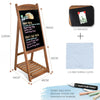 LARGE 110CM X 40CM WOODEN A BOARD CHALKBOARD PAVEMENT SIGN SANDWICH PUB CAFE UK