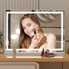 Hollywood Vanity Make Up Mirror with Lights 18-LED Tabletop Wall Metal 80x62cm