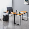 L-shaped Corner Computer Desk Office Workstation Metal Leg Home Table&Stand MDF