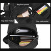 Men's Black Messenger Bag Waterproof Cross Body Shoulder Utility Travel Work P8