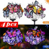 Set of 4 Solar Power LED Butterfly Stake Lights Garden Lights Outdoor Lawn Lamp