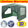 Gazebo Party Tent Marquee 3x3m Waterproof PVC Garden PE Outdoor Wedding Canopy