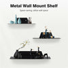 Set of 3 Black Floating Wall Shelves Storage Display Shelf Bookcase Decorations