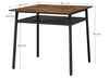 Industrial Dining Table Small Vintage Furniture Rustic Metal Kitchen Breakfast