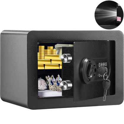 14L Digital Security Safe Box Money Cash Home Office w/ Removable Shelf