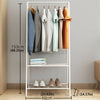 Clothes Rail Hanging Coat Stand Shoe Rack Shelf Storage Wardrobe Organizer DIY