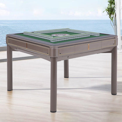 Automatic Mahjong Table 2 Sets 144 Tiles w/USB Charger&Cup Holder &Table Cover