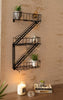 Novelty NYC Fire Escape Floating Wall Shelf 3 Tier Shelving Unit Display Stand