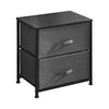 Fabric Chest of Drawers Bedside Cabinet Table Storage Unit Dark Grey Bedroom BN