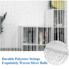 2M Hanging Glitter Curtain Panels Room Flat Fly Screen Divider Voile Net Curtain