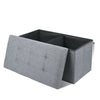 Folding Storage Ottoman Bench Flipping Lid Footstool Large Toy Storage Box