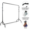 6FT Heavy Duty Metal Clothes Rail Hanging Rack Display Stand with Hat Scarf Hook