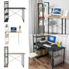 Wood Computer Desk Laptop PC Table Home Office Study Simple Workstation Shelves