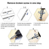 22PCS Damaged Screw Extractor Remover Broken Bolt Easy Out Stripped Drill Bits.
