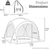 Dome Event Shelter Gazebo Outdoor Garden Camping Waterproof UV Extra Large