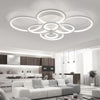 Modern Lamp Ring LED Ceiling Light Chandelier Lights Living Dining Room Decor UK