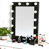 Dressing Table Makeup Mirror Salon Cosmetic LED Light Vanity Dimmable Bulb Black