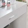 Dressing Table Make-Up Desk w/ Sliding Mirror Drawers Vanity Stool Set Bedroom