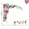 Wall Sticker Peony Rose Flower Wall Decal Nursery Home Sticker Decor Art Mural