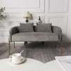 Mushroom Pleated Velvet Living Bedroom Loveseat Sofa Armchair 1/2 Seater Compact