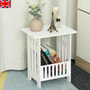 Bedside Table Cabinet Side End Table Nightstand Storage Organizer Home Stand UK