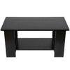 Coffee Table 2 Tier Side End Desk Home Living Room Standing w/ Lower Shelf