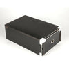 10x Plastic Shoe Storage Boxes Drawer Stackable Foldable Organiser Clear / Black