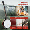 5-string Banjo 39” Full Size Banjo w/ 24 Bracket Remo Head Geared 5th Tuner