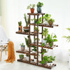 Strengthen Garden Balcony Large Wood Flower Rack Plant Stand Bonsai Shelf Home