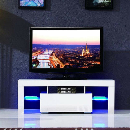 Modern Gloss Living Room Furniture TV Unit Display Cabinet Cupboard Led Lights