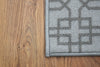 New Grey Trellis Long Hallway Stairs Runner Non Slip Kitchen Washable Mat Rug UK