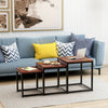 Nesting Coffee Table Set 3 End Tables Stacking Side Tables Nesting Living Room