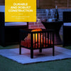 Square Fire Basket BBQ Grill Heater Outdoor Garden Firepit Brazier Patio Outside