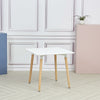 Nordic Style Square Dining Table 80x80 cm White Minimalist Design