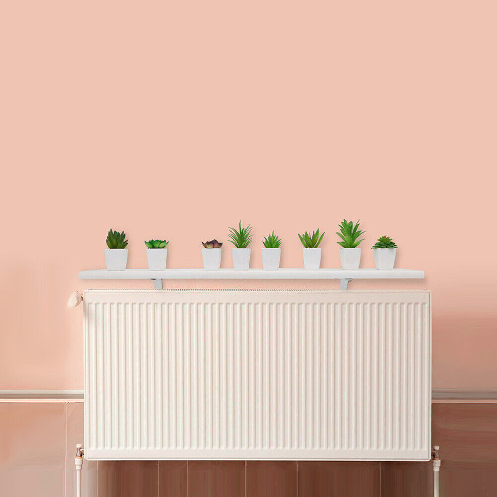 New Round Radiator Shelves Shelf 60cm/90cm MDF Included Brackets corne ...