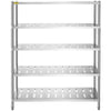 Garage Shelf Heavy Duty Shelving 5-Tier 59.1x17.7x70.9 in Stainless Steel