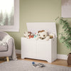 Mondeer White Storage Chest w/ Lid Large Capacity Multi-Purpose Organiser White