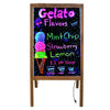 LED Light Advertising Message Writing Board A Board Pavement Sign Display Stand