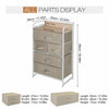 5|6|8 Draws Fabric Chest of Drawer Bedroom Furniture Hallway Storage Metal Frame