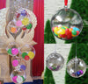 Clear Plastic Fillable Christmas Tree Ball Ornament Craft Sphere Baubles Wedding
