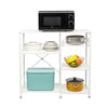 3-Tier Industrial Kitchen Cart Shelf Storage Pot Pan Rack Holder Table