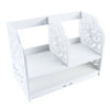 Desktop Bookshelf Storage Organizer Display Shelf Desk Tidy Rack for Home Office