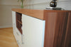 Large 2 Door 2 Drawer Sideboard Black White Grey Cupboard TV Cabinet Furniture