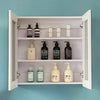 Modern Bathroom Vanity Unit with Basin Sink Storage Cabinet Furniture 600 White