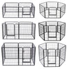 6/8 Panel Pet Play Pen Puppy Dog Animal Exercise Run Cage In/Outdoor Metal Fence