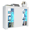 Cabinet Cupboard sideboard TV Unit Matt Body and High Gloss Doors + LED Light