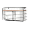 Large Metal Wire Shelf Rack Wall Floating Basket Display Storage Holder Unit