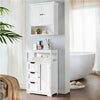 Bathroom Floor Cabinet Storage Unit 3 Drawers Hallway Living Room Bedroom White